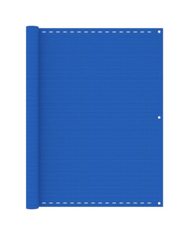 Écran de balcon Bleu 120x500 cm PEHD | Mobilier & Déco