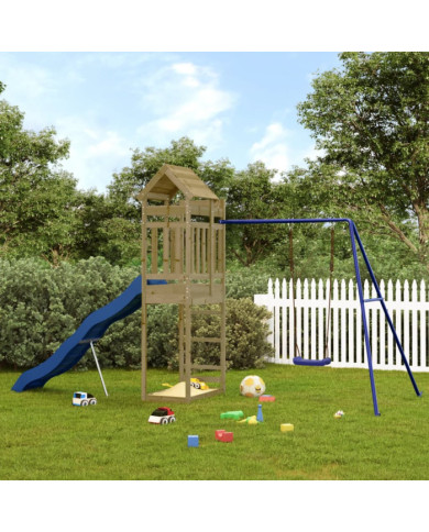 Aire de jeux d'extérieur bois de pin imprégné | Mobilier & Déco
