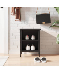 Armoire à chaussures noir 38x35x50 cm bois d'ingénierie | Mobilier & Déco