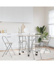 Ensemble de salle à manger pliable 5 pièces MDF | Mobilier & Déco