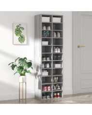 Meuble à chaussures Sonoma gris 54x34x183 cm Bois d'ingénierie | Mobilier & Déco