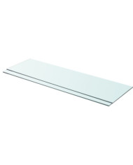 Panneaux d'étagère 2 pcs Verre Transparent 90 x 25 cm | Mobilier & Déco