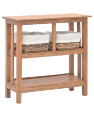 Table console bois d'acajou massif 69x28x70 cm | Mobilier & Déco