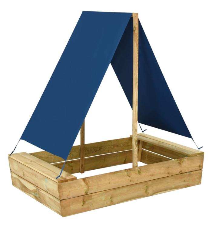 Bac à sable avec toit 80x60x97,5 cm Bois de pin imprégné | Mobilier & Déco