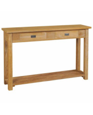 Table console teck massif 120x30x80 cm | Mobilier & Déco