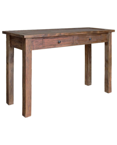 Table console bois d'acajou massif 123x42x75 cm | Mobilier & Déco