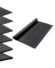 Tapis en caoutchouc antidérapant 1,2x2 m 4 mm Lisse | Mobilier & Déco