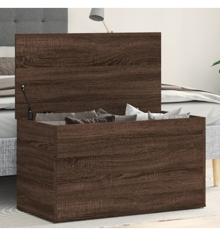 Coffre de rangement Chêne marron 84x42x46 cm Bois d'ingénierie | Mobilier & Déco