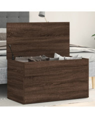 Coffre de rangement Chêne marron 84x42x46 cm Bois d'ingénierie | Mobilier & Déco