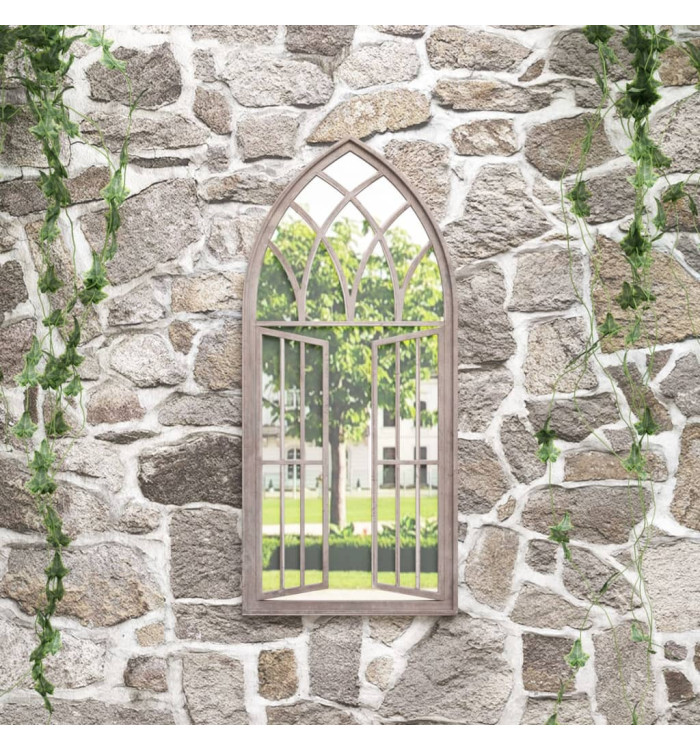 Miroir de jardin Sable 100x45cm Fer pour utilisation extérieure | Mobilier & Déco
