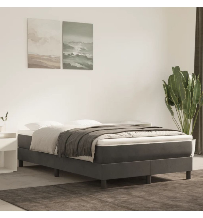 Matelas de lit à ressorts ensachés Gris foncé 120x200x20 cm | Mobilier & Déco