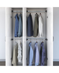 Rails de garde-robe télescopiques 4 pcs Argenté 58-100 cm | Mobilier & Déco