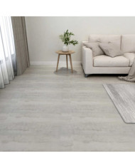 Dalles de plancher autoadhésives 55 pcs PVC 5,11 m² gris clair | Mobilier & Déco