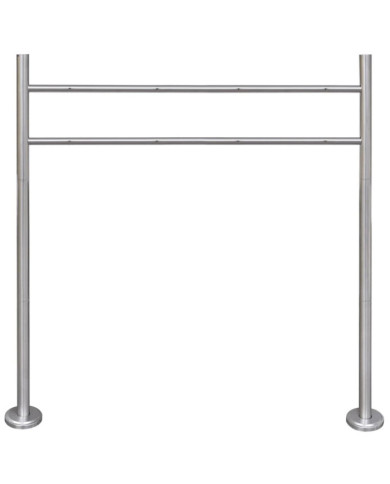 Support en acier inoxydable pour double boîte aux lettres | Mobilier & Déco