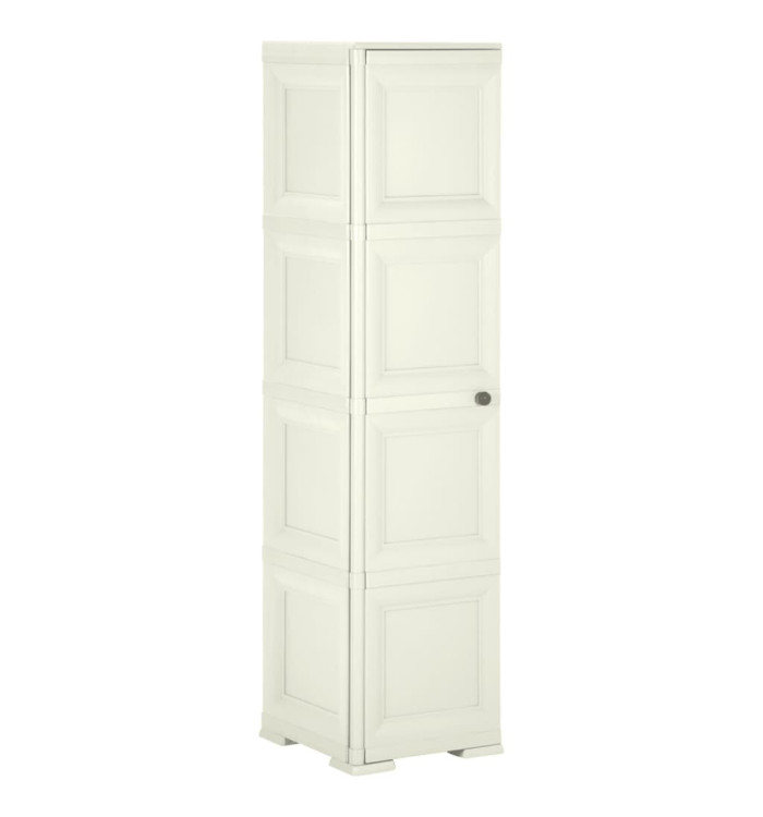 Armoire plastique 40x43x164 cm design bois glace à la vanille | Mobilier & Déco