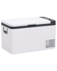Glacière avec poignée noir et blanc 18 L PP et PE | Mobilier & Déco