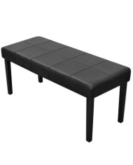 Banc en cuir synthétique de haute qualité Noir | Mobilier & Déco