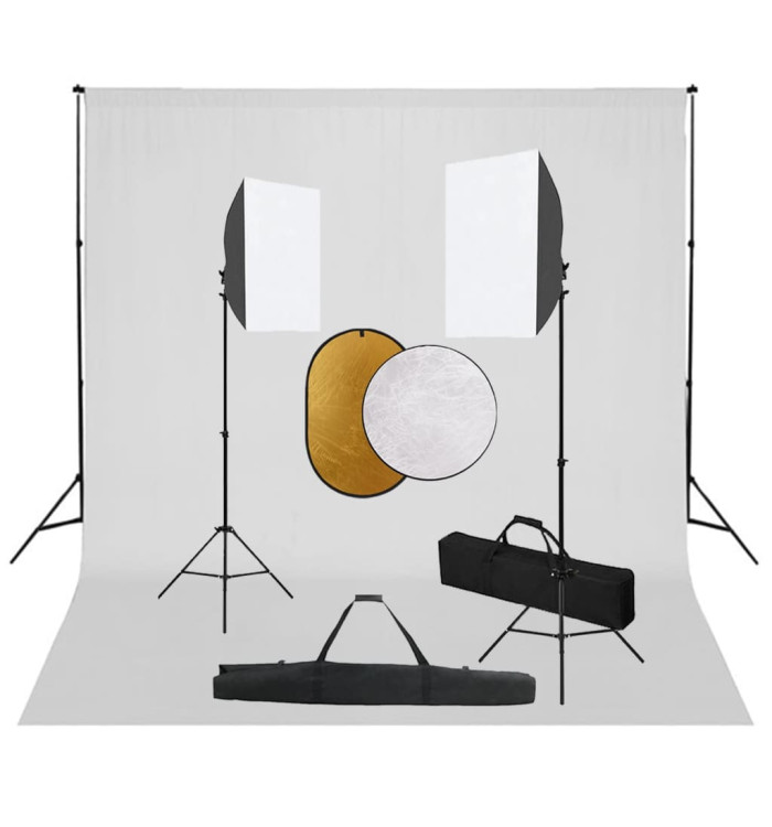 Kit de studio photo boîtes à lumière toile de fond réflecteur | Mobilier & Déco
