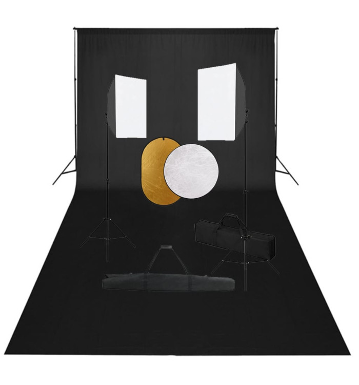 Kit de studio photo boîtes à lumière toile de fond réflecteur | Mobilier & Déco