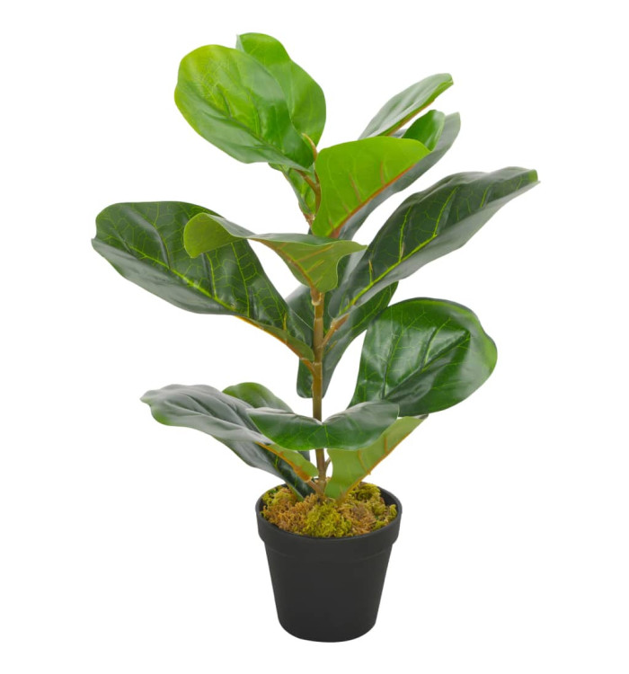Plante artificielle avec pot Feuilles de figuier Vert 45 cm | Mobilier & Déco
