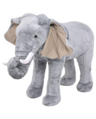Jouet en peluche Éléphant Gris XXL | Mobilier & Déco