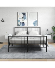 Tables de chevet murales 2 pcs blanc 35x35x20 cm | Mobilier & Déco
