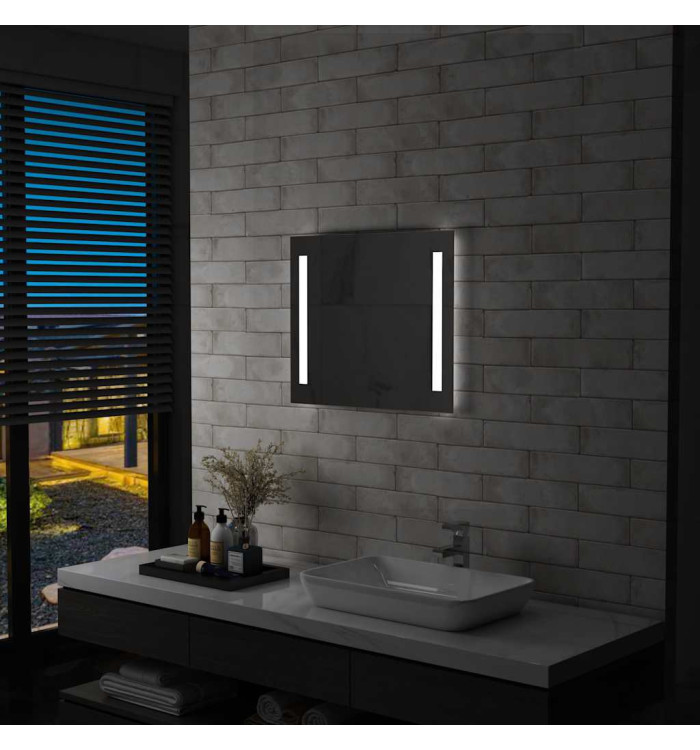 Miroir mural à LED pour salle de bains 60x50 cm | Mobilier & Déco