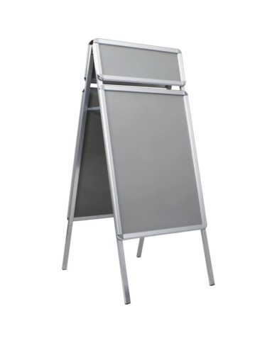 Support d'affiche A1 avec en-tête pour clients Aluminium | Mobilier & Déco