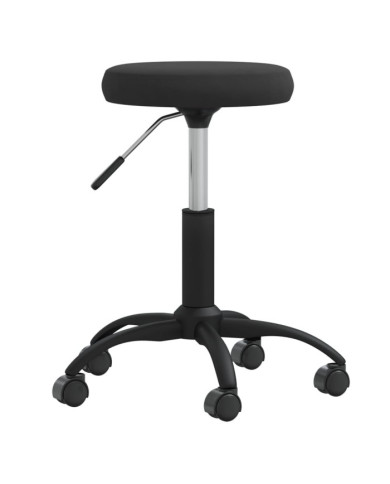 Tabouret de massage Velours Noir | Mobilier & Déco