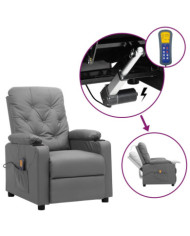 Fauteuil de massage Gris Similicuir | Mobilier & Déco