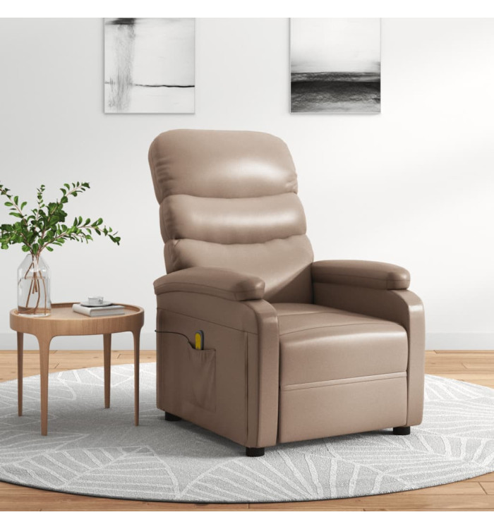 Fauteuil de massage Cappuccino Similicuir | Mobilier & Déco