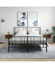 Tables de chevet murales 2 pcs chêne fumé 35x35x20 cm | Mobilier & Déco