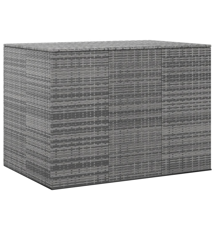 Boîte à coussins de jardin Résine tressée 145x100x103 cm Gris | Mobilier & Déco