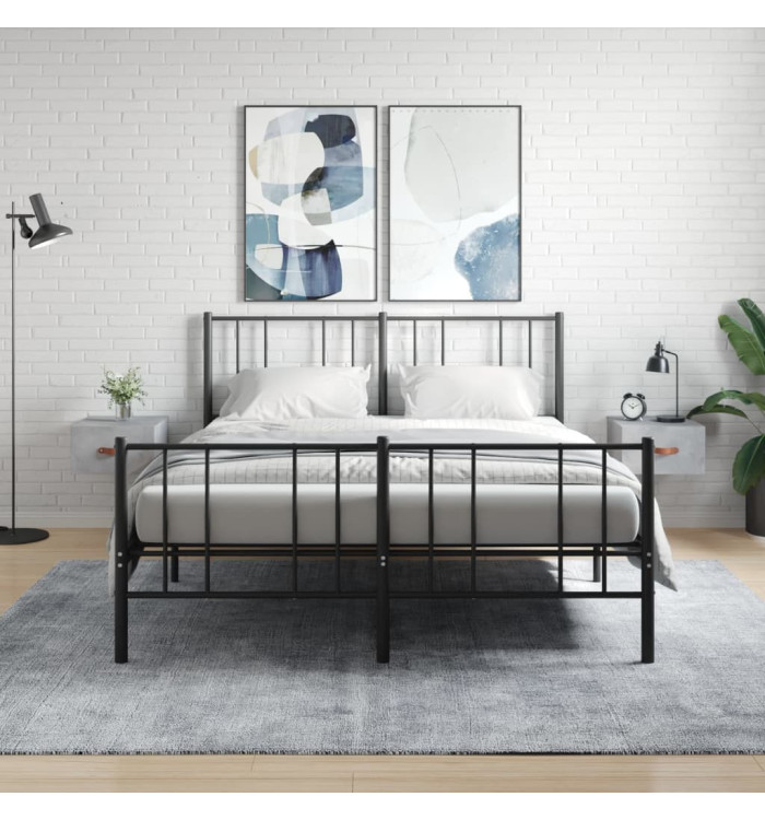 Tables de chevet murales 2 pcs gris béton 35x35x20 cm | Mobilier & Déco