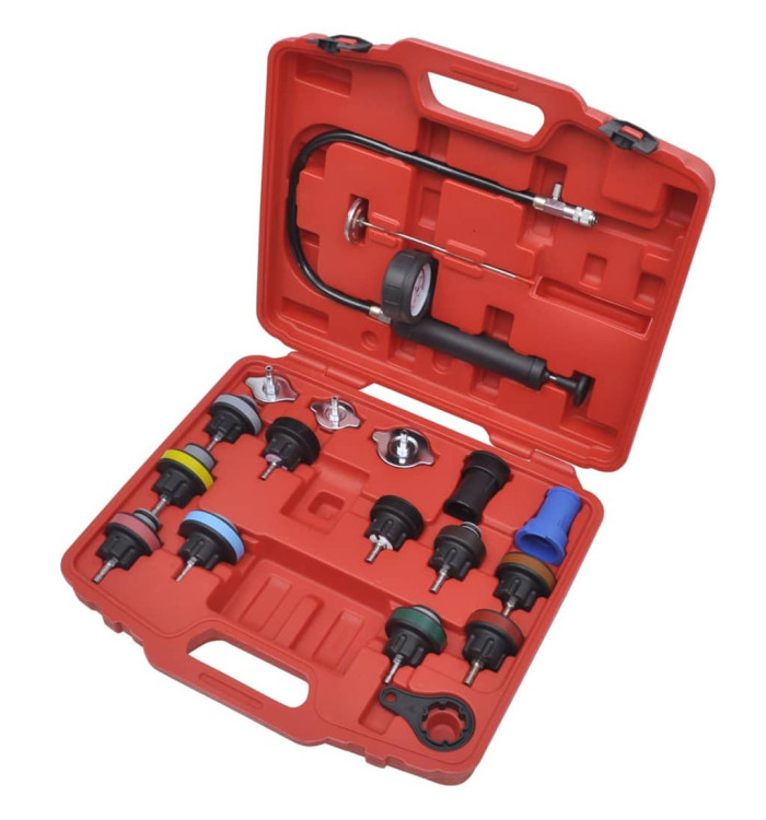 Kit de testeur de pression du radiateur 18 pcs | Mobilier & Déco