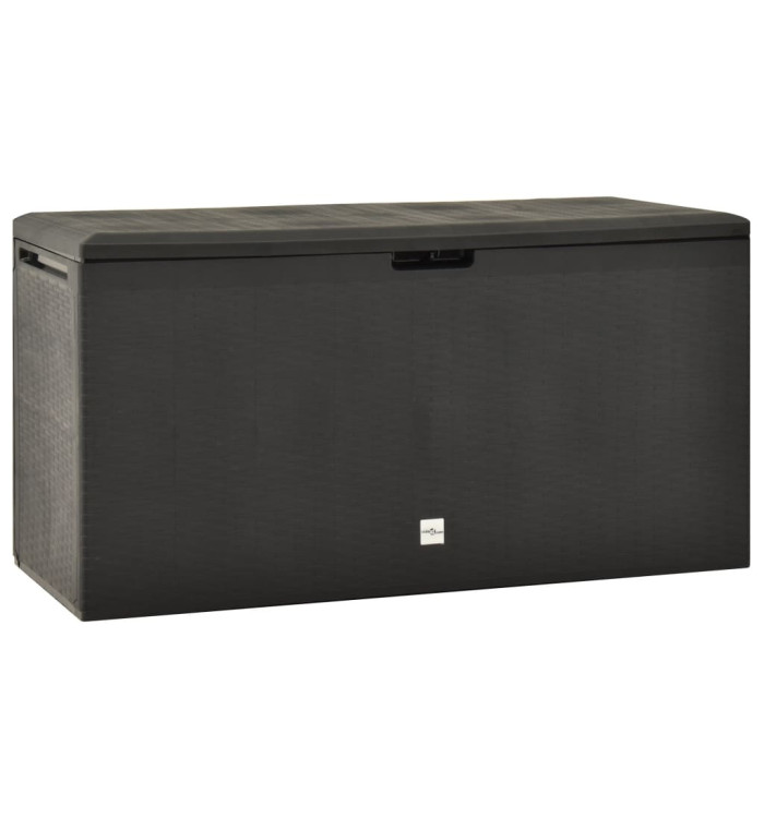Boîte de rangement de jardin Anthracite 114x47x60 cm | Mobilier & Déco