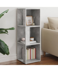 Armoire d'angle Gris béton 33x33x100 cm Bois d'ingénierie | Mobilier & Déco