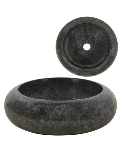 Lavabo 40 x 12 cm Marbre Noir | Mobilier & Déco