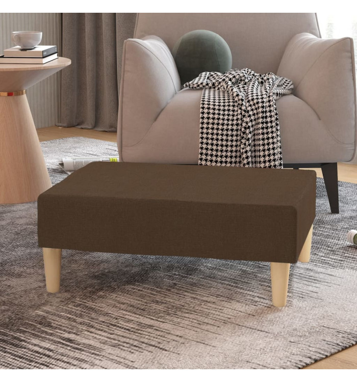 Repose-pied Marron 78x56x32 cm Tissu | Mobilier & Déco