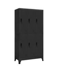 Armoire à casiers Anthracite 90x45x180 cm Acier | Mobilier & Déco