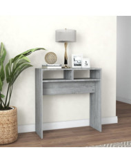 Table console Sonoma gris 78x30x80 cm Bois d'ingénierie | Mobilier & Déco