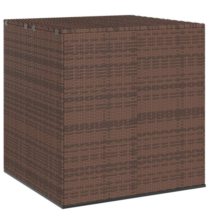 Boîte à coussins de jardin Résine tressée 100x97,5x104cm Marron | Mobilier & Déco
