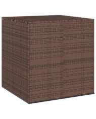 Boîte à coussins de jardin Résine tressée 100x97,5x104cm Marron | Mobilier & Déco