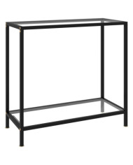 Table console Transparent 80x35x75 cm Verre trempé | Mobilier & Déco