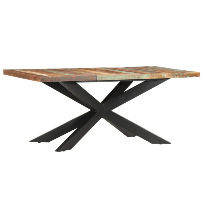 Table de salle à manger 180x90x76cm Bois de récupération solide | Mobilier & Déco