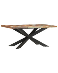 Table de salle à manger 180x90x76cm Bois de récupération solide | Mobilier & Déco