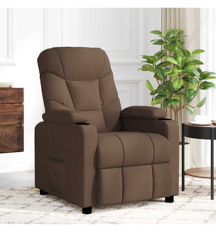 Fauteuil de massage Marron Tissu | Mobilier & Déco