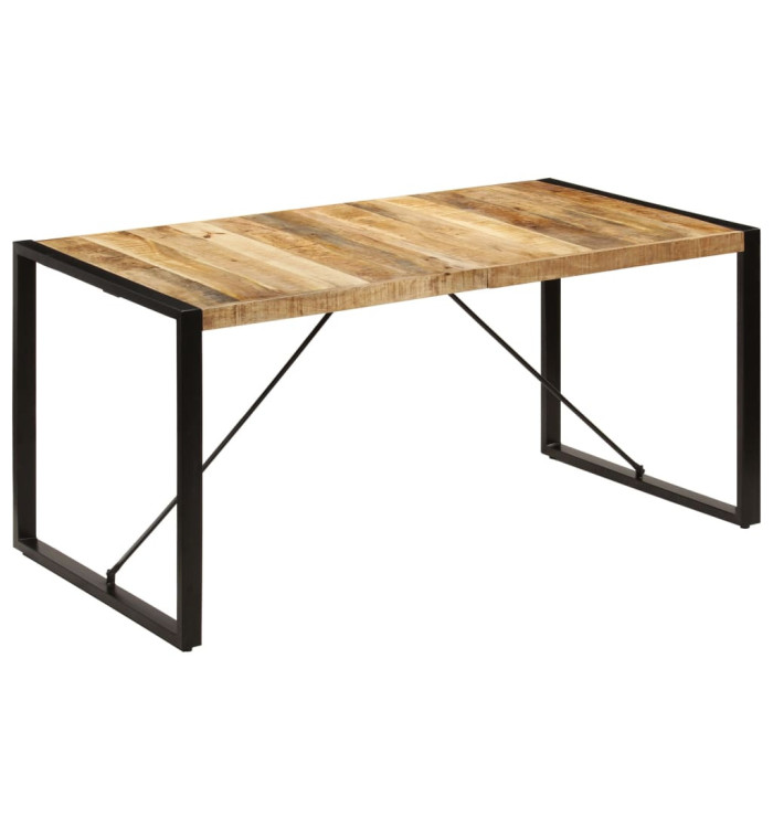 Table à manger 160x80x75 cm bois de manguier massif | Mobilier & Déco