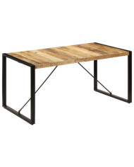 Table à manger 160x80x75 cm bois de manguier massif | Mobilier & Déco