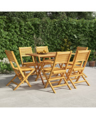 Chaises de jardin pliantes lot de 6 47x62x90cm bois massif teck | Mobilier & Déco
